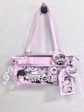 Polka Cute Idol Fan Decor Crossbody Bag